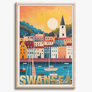 Swansea - photo print poster - Wales - Travel art print - Wall art