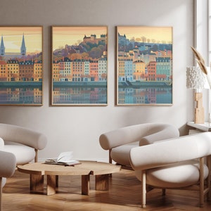 Vieux Lyon | France - Set of 3 - photo print posters - art print - Set of three - wall art