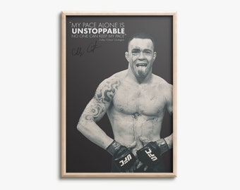 Colby Covington &quot;Chaos&quot; quote photo print poster - Pre Signed -Unstoppable