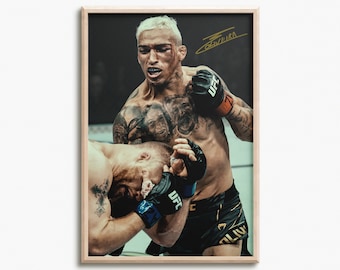 Charles Oliveira &quot;Do Bronx&quot; photo print poster - Pre signed