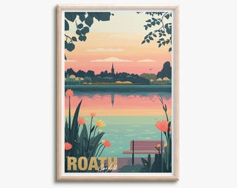 Roath - Póster con foto impresa - Cardiff - Impresión artística de viaje - Arte mural