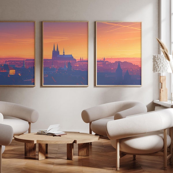 Erfurt Cathedral (Erfurter Dom) | Germany - Set of 3 - photo print posters - Travel art print - Set of three - wall art