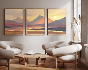 Paps of Jura, Isle of Jura | Scotland - Set of 3 - photo print posters - Travel art print - Set of three - wall art
