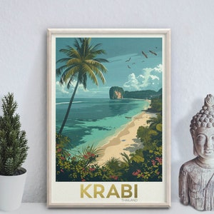 Krabi - photo print poster - Thailand - Travel art print -