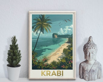 Krabi - photo print poster - Thailand - Travel art print -