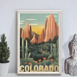Colorado | Garden of the Gods - Colorado Springs - photo print poster - travel art print - wall art