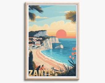 Zante - Fotodruck Poster - Griechenland - Reisekunstdruck - Wandkunst