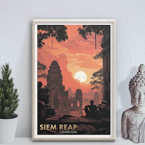 Siem Reap - photo print poster - Cambodia - travel art print