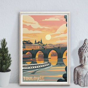 Toulouse - impression photo poster - France - impression d'art de voyage