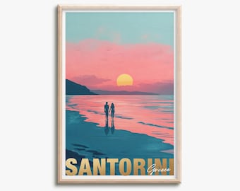 Santorini - photo print poster - Greece - Travel art print - Wall art