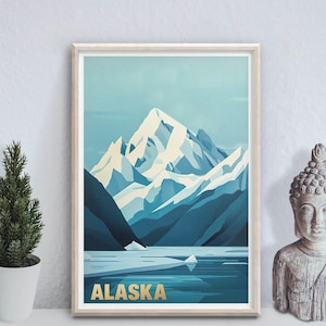 Alaska / Denali - poster con stampa fotografica - stampa artistica di viaggio - arte murale