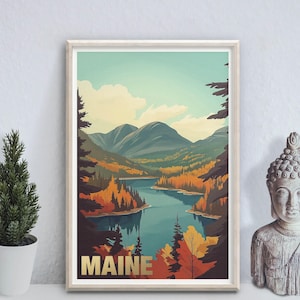 Acadia National Park - Bar Harbor, Maine - photo print poster - travel art print - wall art
