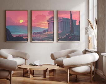 Der Tempel der Artemis (Dianastempel) | Türkei - 3er Set - Foto Druck Poster - Reise Kunstdruck - 3er Set - Wand Kunst