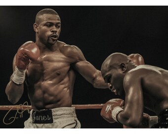 ロイ・ジョーンズ・ジュニア写真プリントポスター - サイン入り