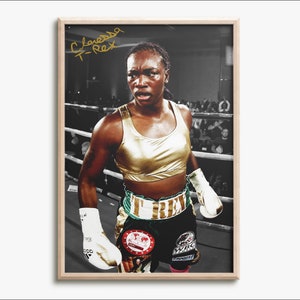 Claressa Shields &quot;T-Rex&quot; photo print poster - pre Signed - Exceptional quality