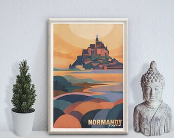 Normandy - photo print poster - France - Travel art print