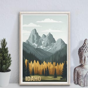 Idaho | Sawtooth Mountains - Stanley - photo print poster - travel art print - wall art