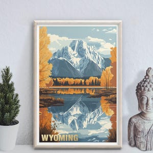 Wyoming | Grand Teton National Park - Elch - Foto Druck Poster - Reise Kunstdruck - Wand Kunst