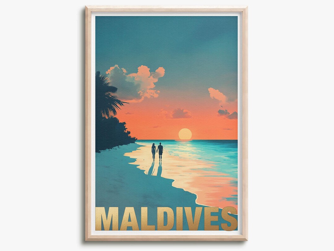 Maldives - Photo Print Poster - Travel Art Print - Wall Art - Etsy