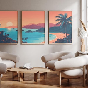 Tioman Island - Set of 3 - photo print posters - Travel art print - Set of three - wall art - Malaysia