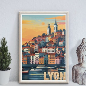 Lyon - photo print poster - France - Travel art print