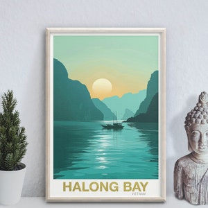 Halong Bay - photo print poster - Vietnam - Travel art print