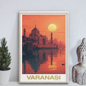 Varanasi - photo print poster - India - Travel art print -