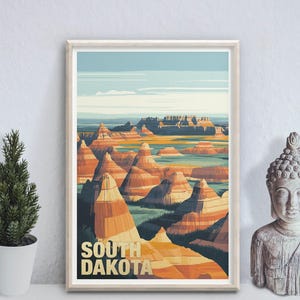 South Dakota | Badlands National Park - Interior - photo print poster - travel art print - wall art