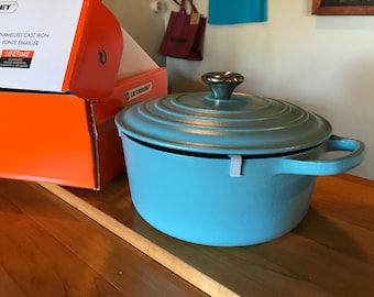 Poêle à Griller En Fonte Le Creuset Tostador, Design LOEWY, France, Années 50, état D'usage