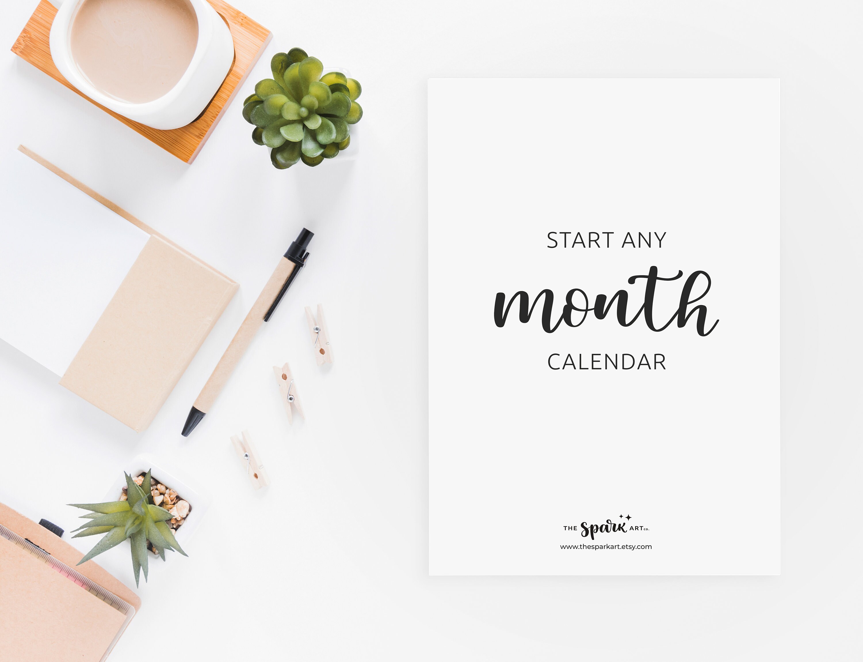 Calendrier Look Fantastic 2023 Start Any Month Wall Calendar 2022 2023 A4 Size Available | Etsy New Zealand