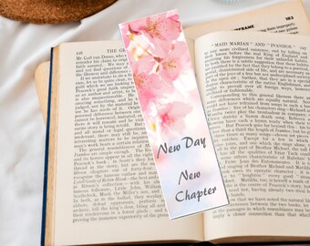 Quote bookmark, motivating bookmark, special bookmark, floral bookmark,digital bookmark, printable bookmark