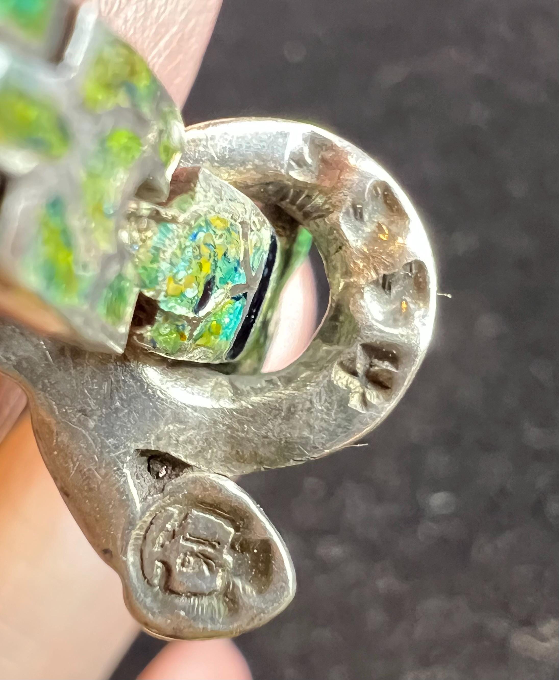 Vintage Authentic , “margot De Taxco” Flexible Enamel and