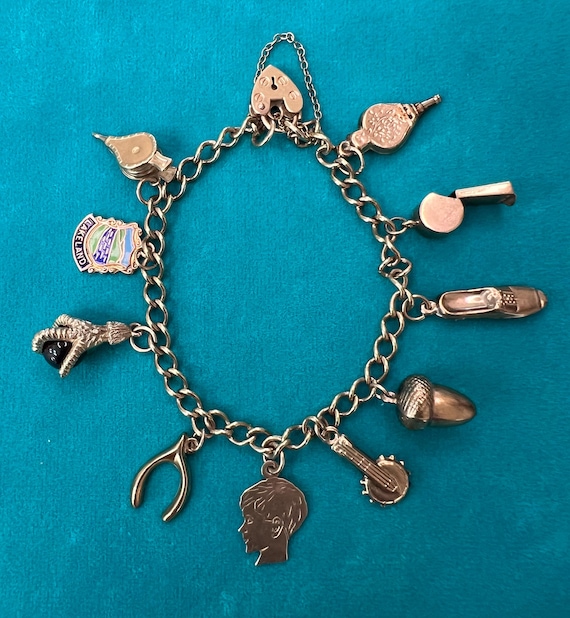 Vintage Gold Charm Bracelet