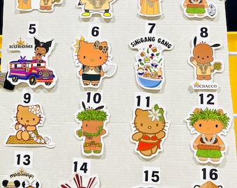 STICKERS-Filipino, Hawaii, Kawaii Stickers, Waterproof Stickers, Matte Stickers, Sinigang Gang Sticker, Vietnamese Kawaii Cat Sticker