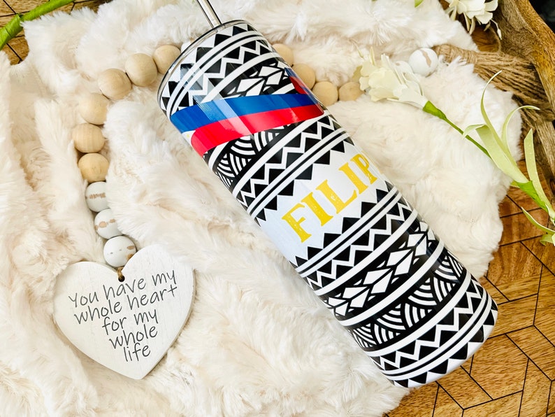 Filipino Metal 20oz Dual Lid Twist off Lid Water Bottle Tumbler, Hot