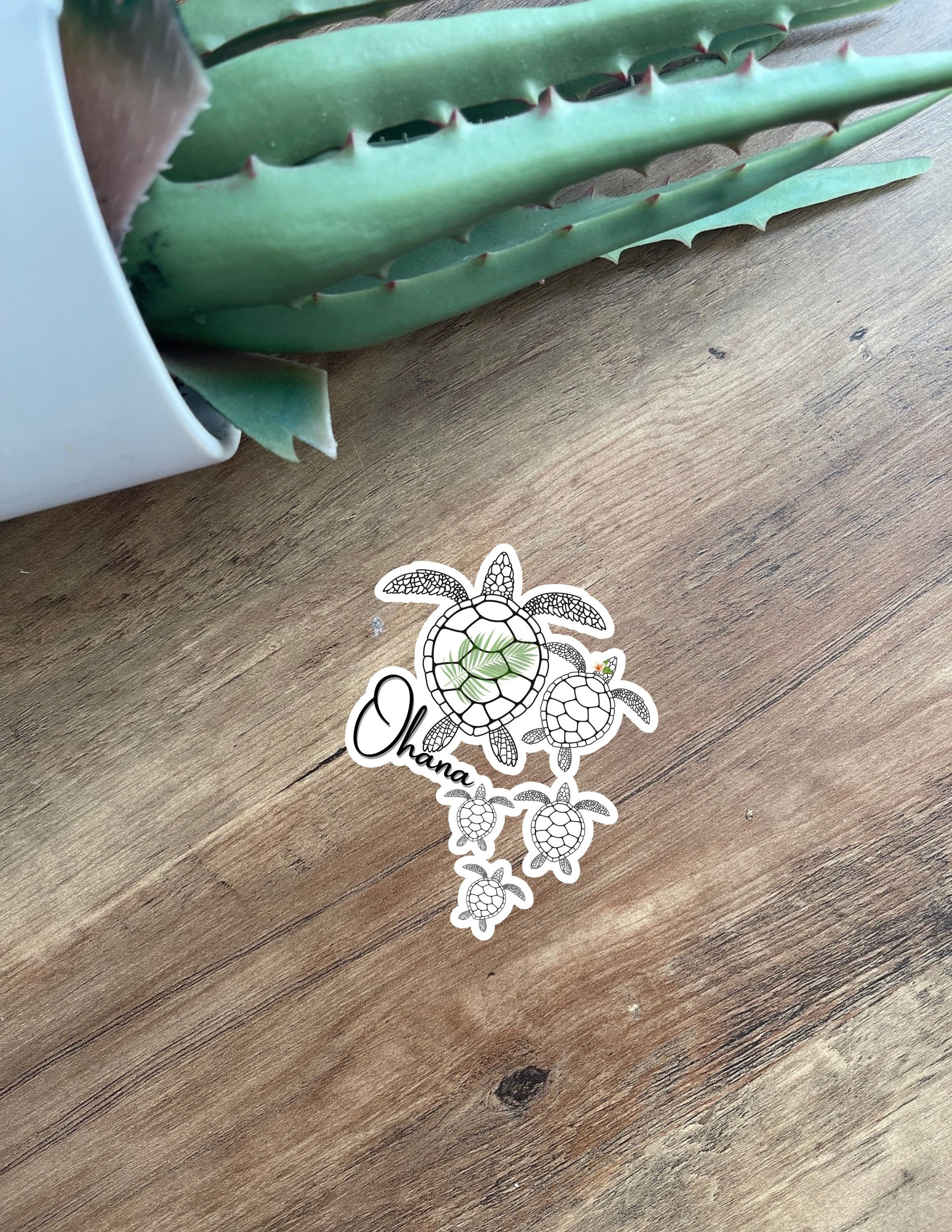 Ohana Honu Vinyl Sticker Waterproof Hawaii Family Etsy