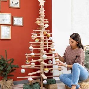 Eco friendly Wooden Christmas Tree 170 cm Birch Plywood