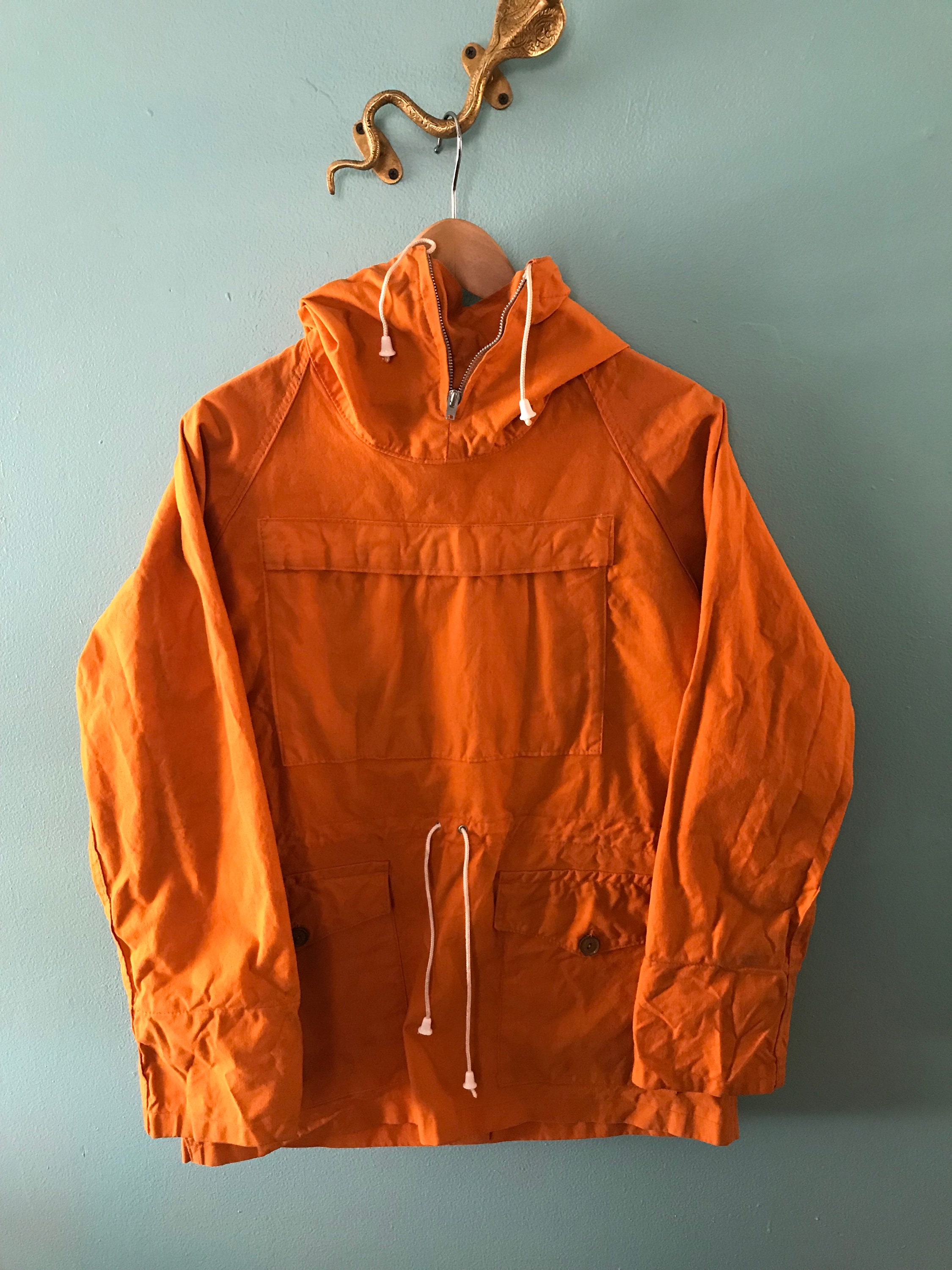 60's Blacks of Greenock Orange Smock Mountaineering Anorak Hoodie