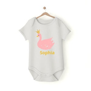 Swan Onesie, Baby Onesie, Custom Onsie