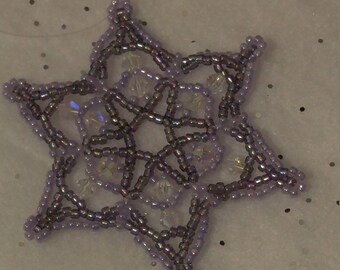 Beaded Snowflake Ornament