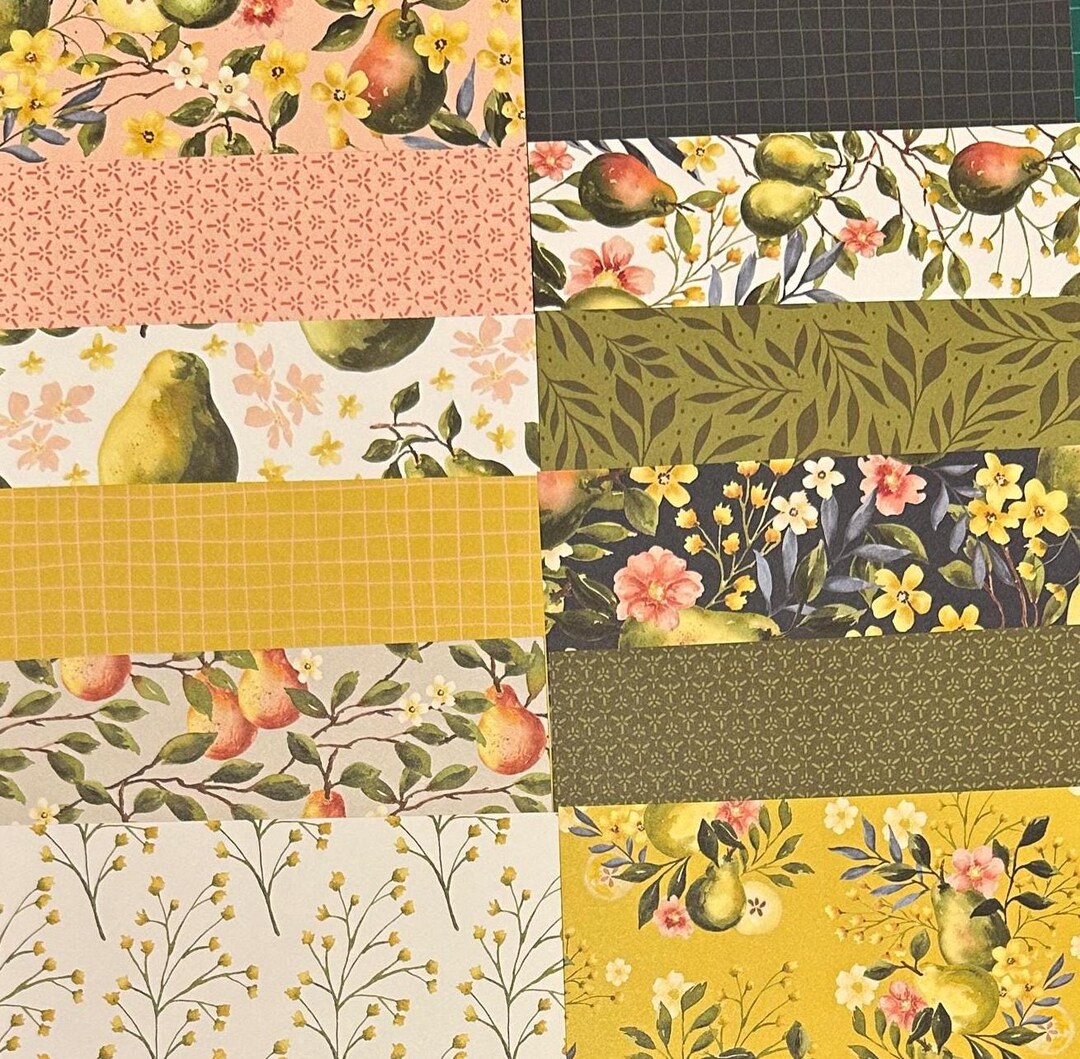 Painterly Pears Stampin' up Retired Designer Series Paper 6" X 6 ...
