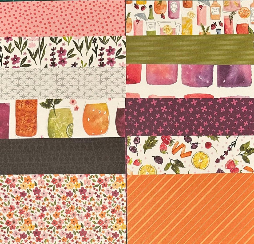 Celebratory Sips Stampin' up Retired Designer Series Paper 6" X 6 ...