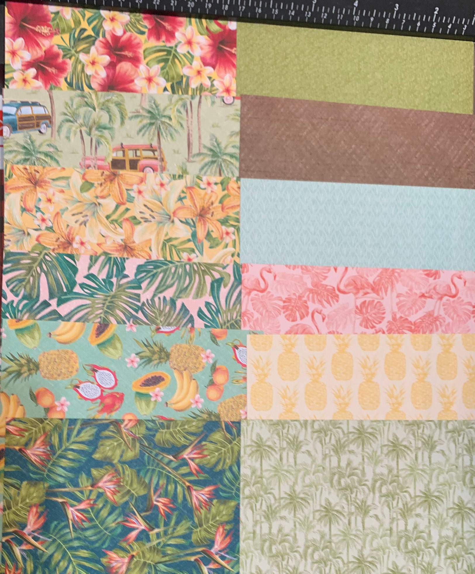 Tropical Oasis DSP Stampin' up Retired Designer Series Etsy