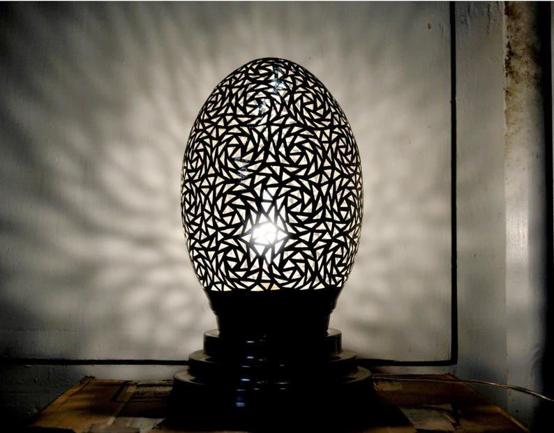 Moroccan Standing Copper Lamp Wedding Light Style Arts Crafts Image 0