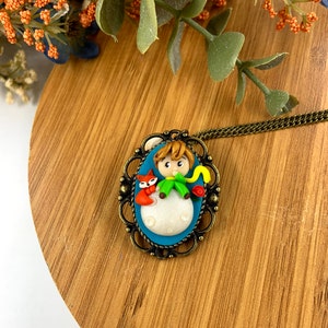 The Little Prince Necklace, Polymer Clay  Le Petit Prince Pendant Necklace, Piccolo Principe Necklace, Prince Necklace, Polymer Clay Charm