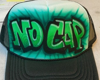 Airbrushed Trucker Hat * Name * Any Word