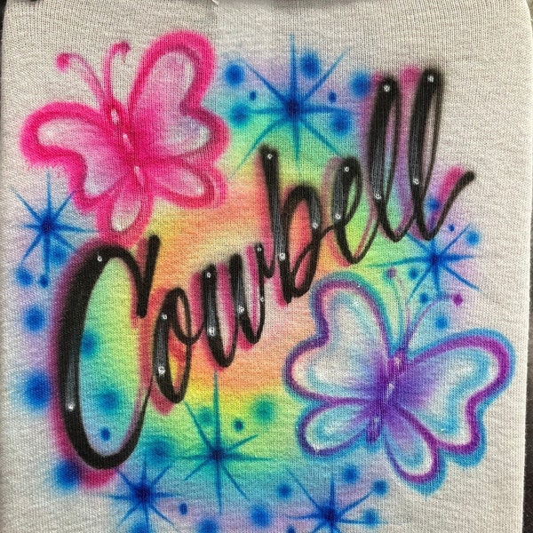 Airbrush Doggie Tank with butterflies * You choose colors