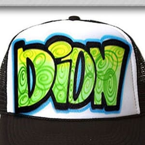 Airbrushed Trucker Hat * Name * Your Words