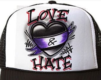Airbrushed Trucker Hat * Name * Your Words