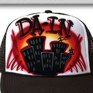 Airbrushed Trucker Hat * Name * Your Words